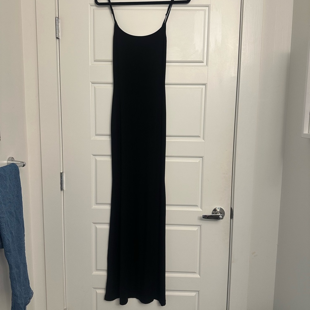 SKIMS Classic Black Maxi Dress